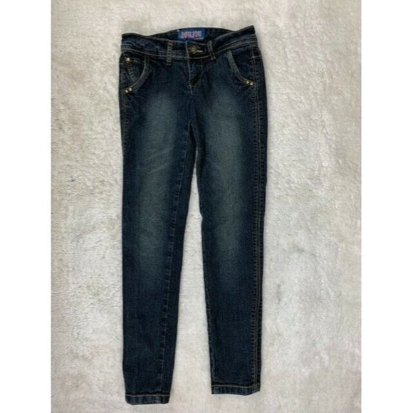 JouJou Size 1 Womens Jeans Medium Wash Stretch Low Rise Skinny - Picture 1 of 4